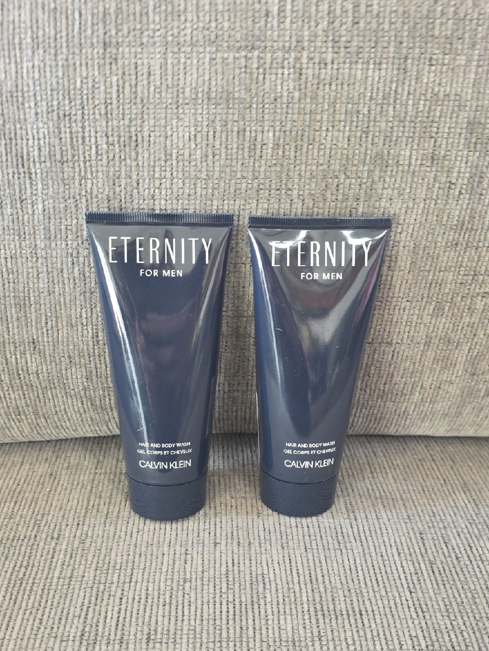 Calvin‎ Klein Eternity for Men Hair & Body Wash, New, Two Tubes, 3.3oz. Each.